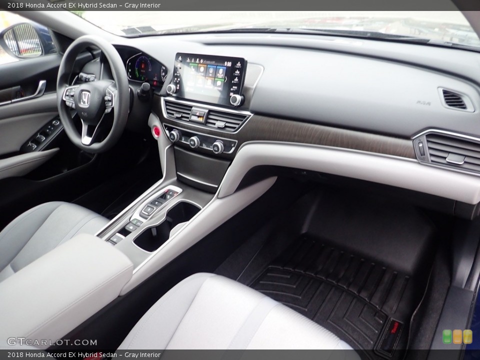 Gray Interior Dashboard for the 2018 Honda Accord EX Hybrid Sedan #141696948