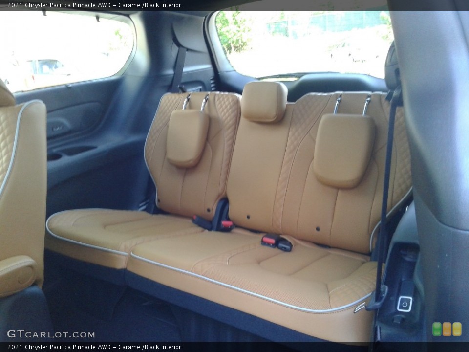 Caramel/Black Interior Rear Seat for the 2021 Chrysler Pacifica Pinnacle AWD #141697233