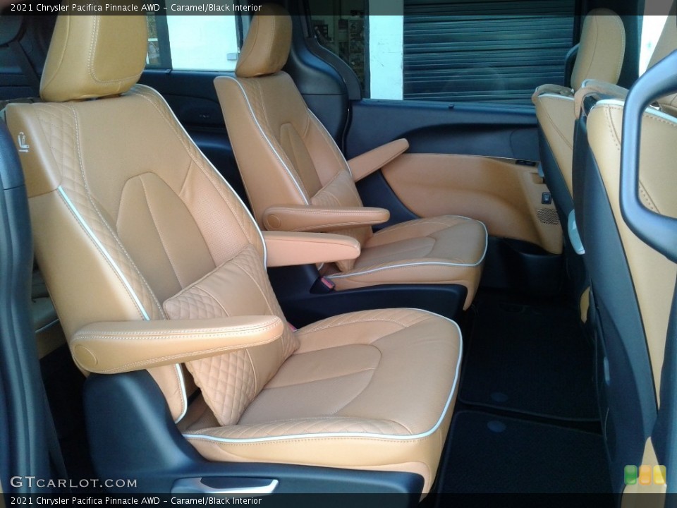 Caramel/Black Interior Rear Seat for the 2021 Chrysler Pacifica Pinnacle AWD #141697362