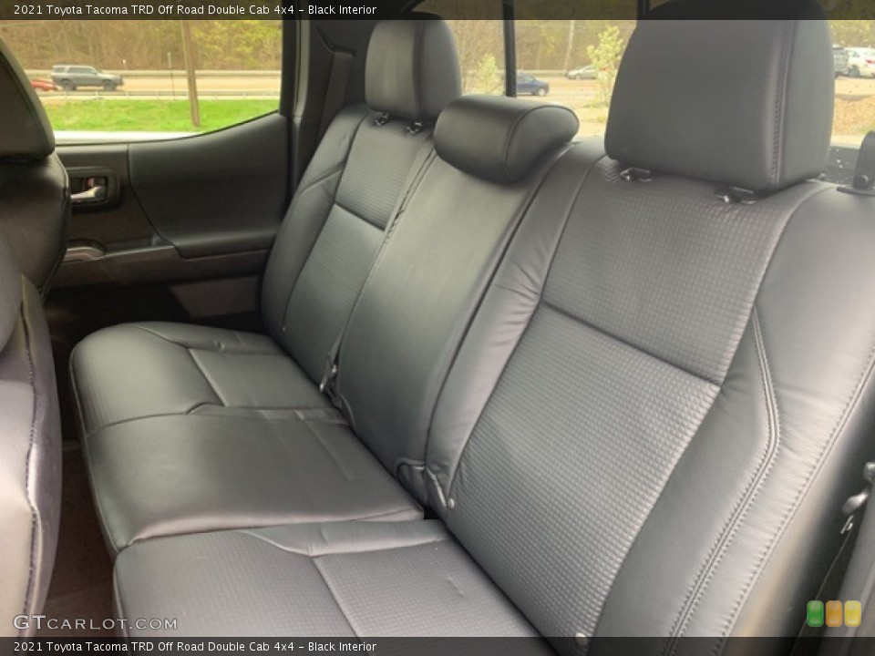 Black Interior Rear Seat for the 2021 Toyota Tacoma TRD Off Road Double Cab 4x4 #141699313