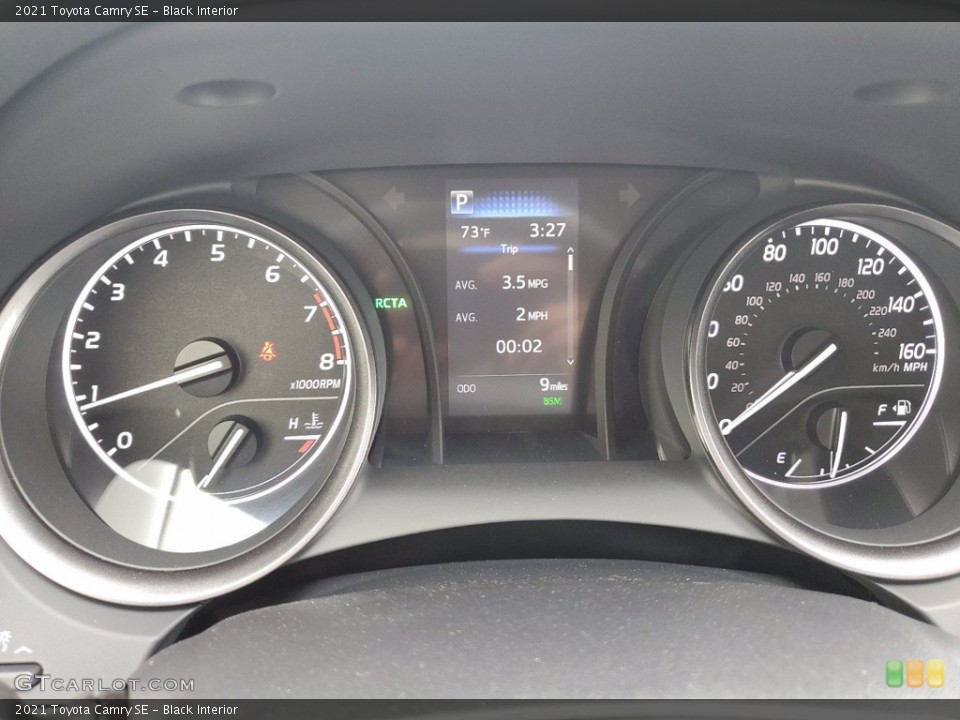 Black Interior Gauges for the 2021 Toyota Camry SE #141704379