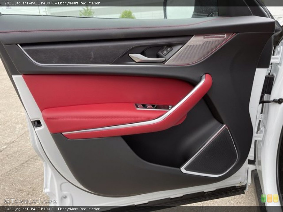 Ebony/Mars Red Interior Door Panel for the 2021 Jaguar F-PACE P400 R #141707015