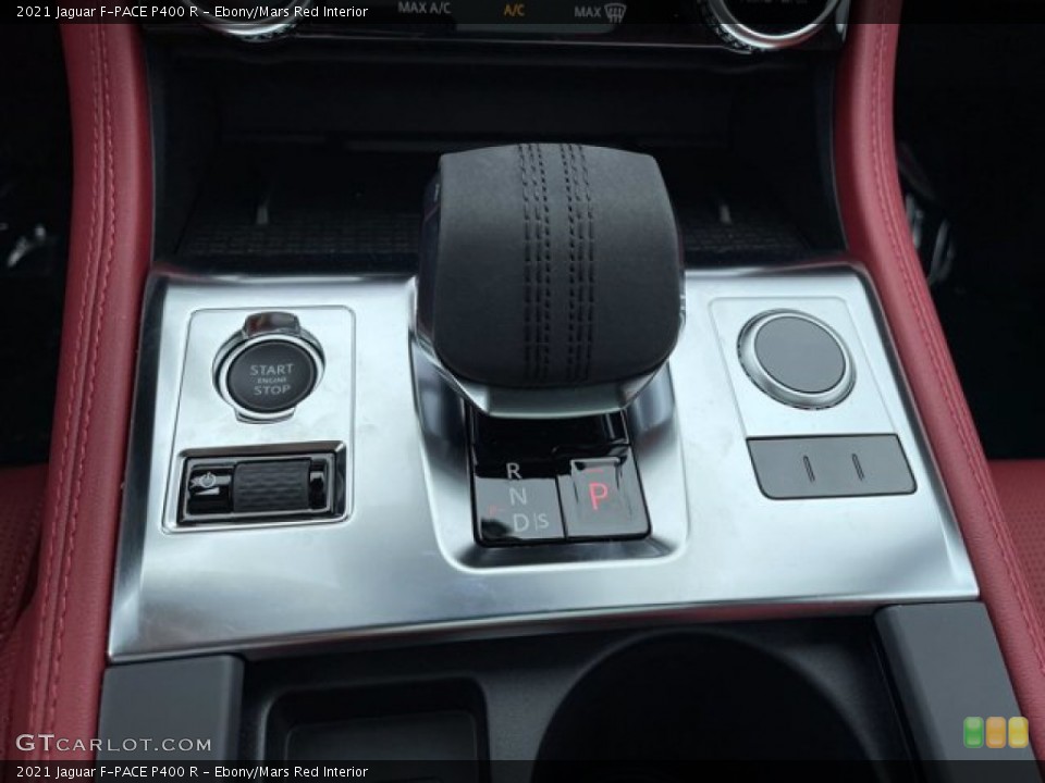 Ebony/Mars Red Interior Transmission for the 2021 Jaguar F-PACE P400 R #141707400