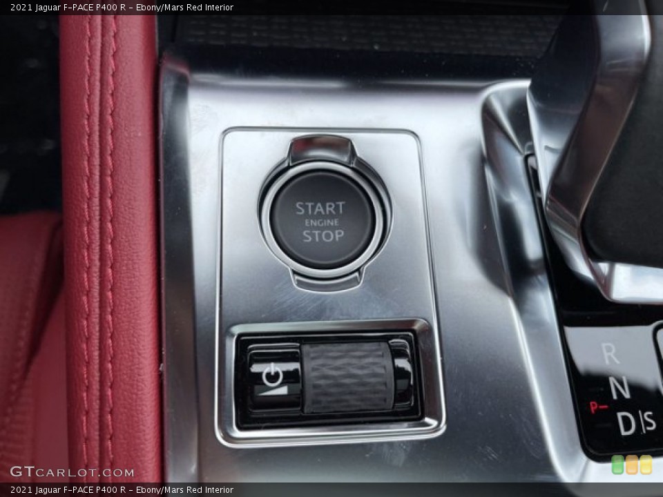 Ebony/Mars Red Interior Controls for the 2021 Jaguar F-PACE P400 R #141707426
