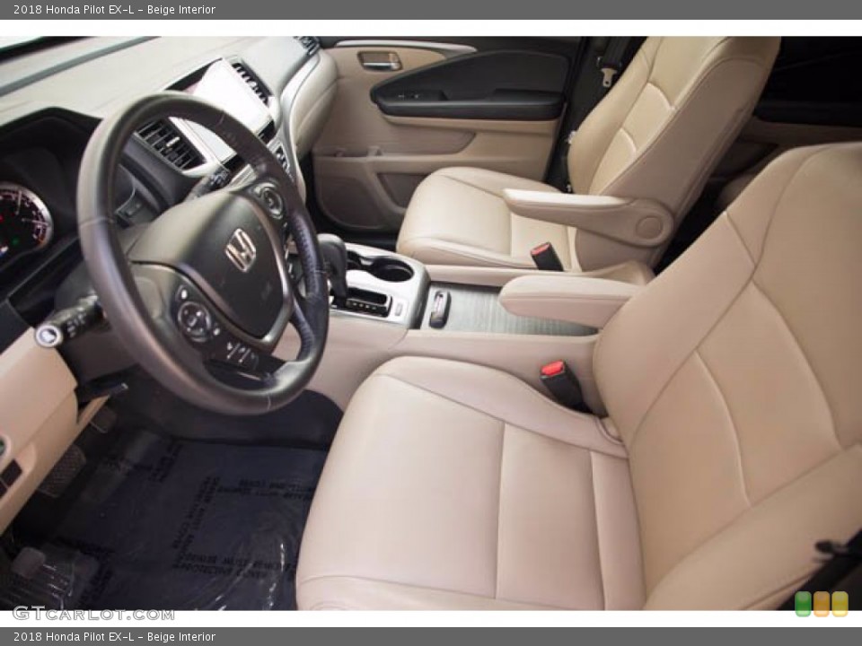 Beige Interior Photo for the 2018 Honda Pilot EX-L #141708056