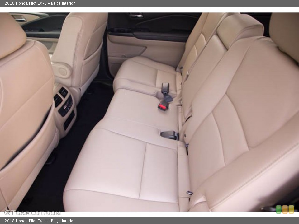 Beige Interior Rear Seat for the 2018 Honda Pilot EX-L #141708065
