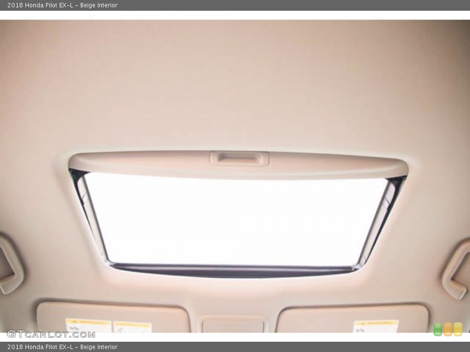 Beige Interior Sunroof for the 2018 Honda Pilot EX-L #141708389