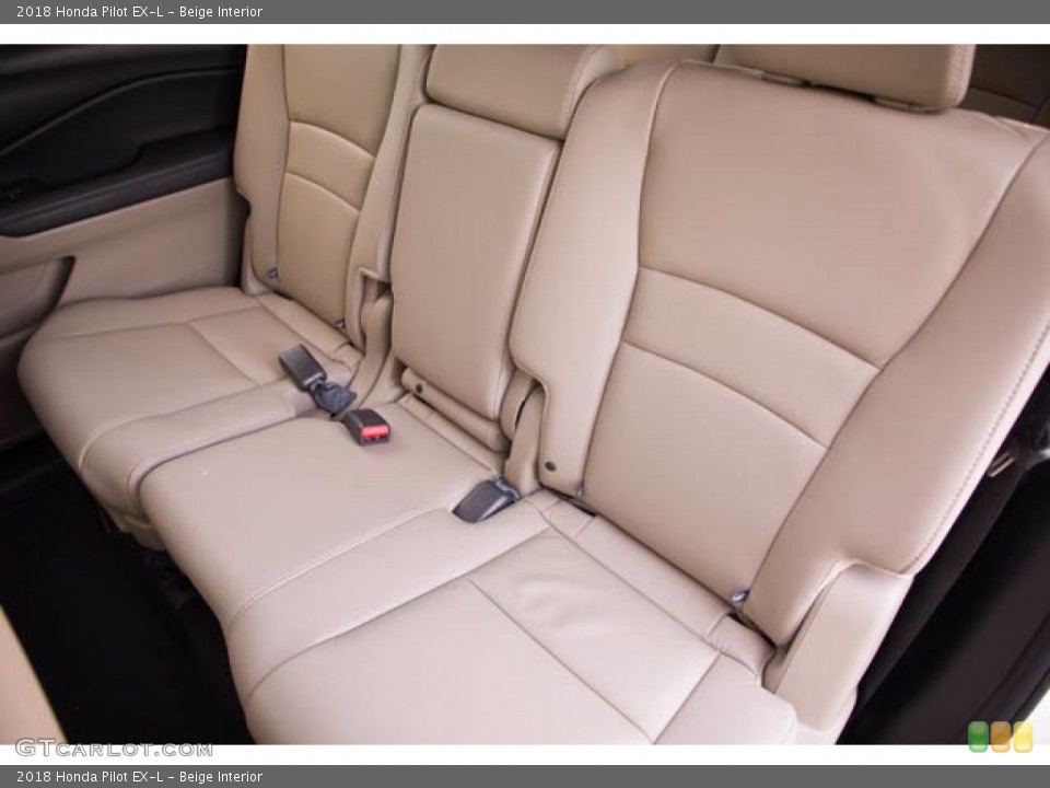 Beige Interior Rear Seat for the 2018 Honda Pilot EX-L #141708434