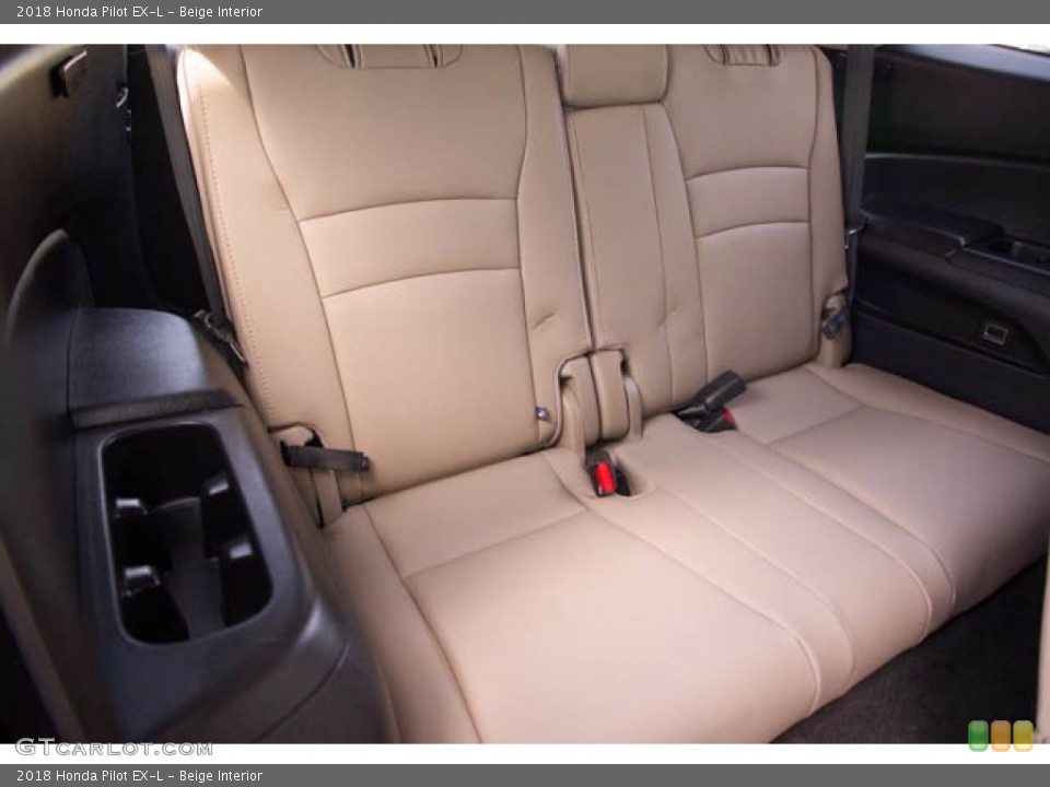 Beige Interior Rear Seat for the 2018 Honda Pilot EX-L #141708479