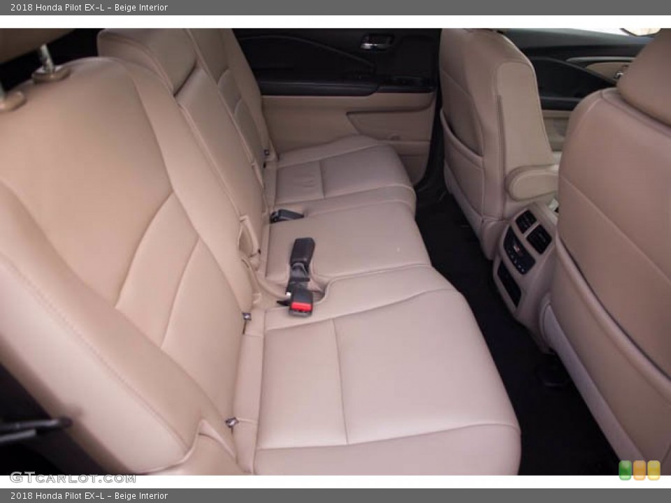 Beige Interior Rear Seat for the 2018 Honda Pilot EX-L #141708497
