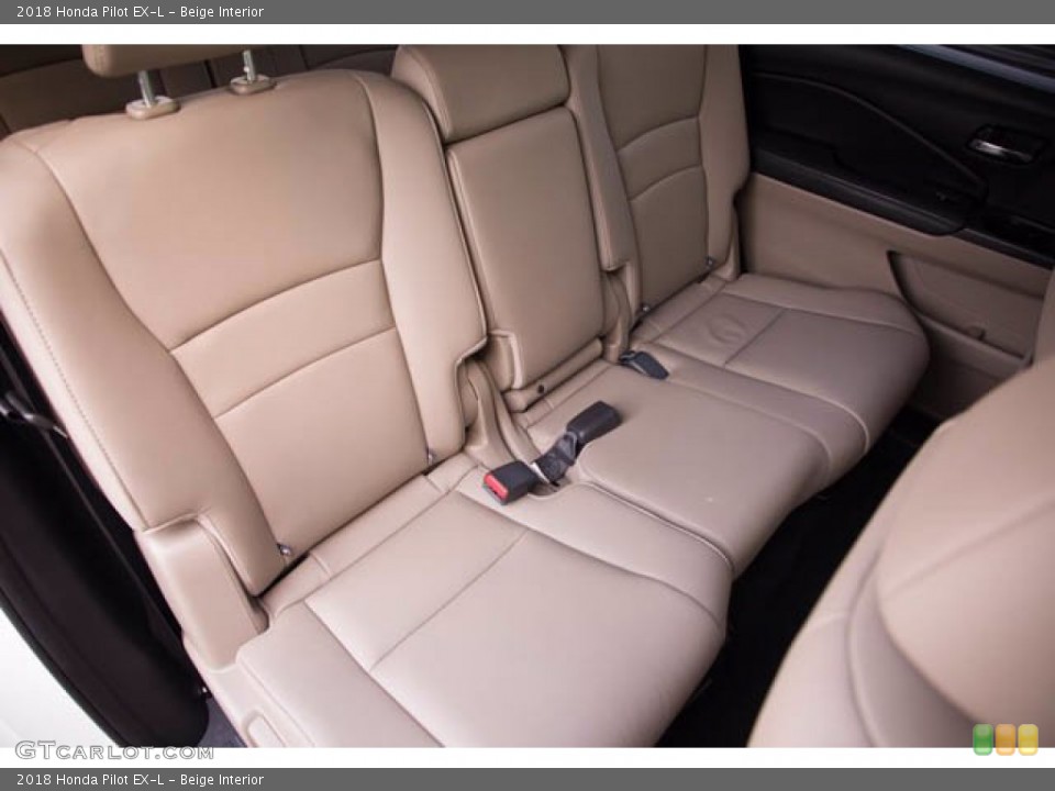 Beige Interior Rear Seat for the 2018 Honda Pilot EX-L #141708521