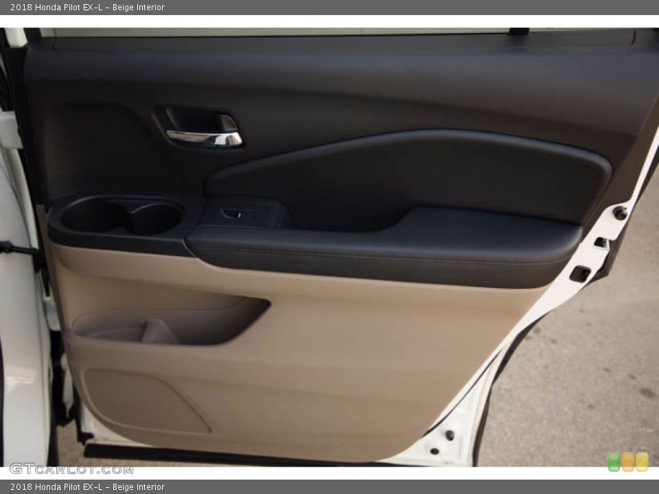 Beige Interior Door Panel for the 2018 Honda Pilot EX-L #141708755