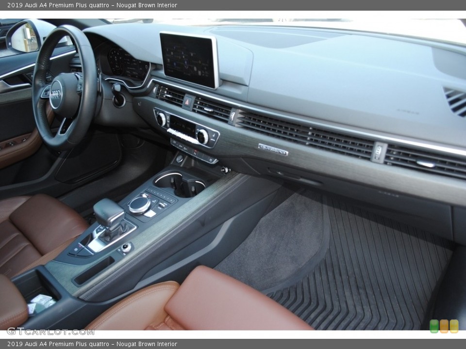 Nougat Brown Interior Dashboard for the 2019 Audi A4 Premium Plus quattro #141708767