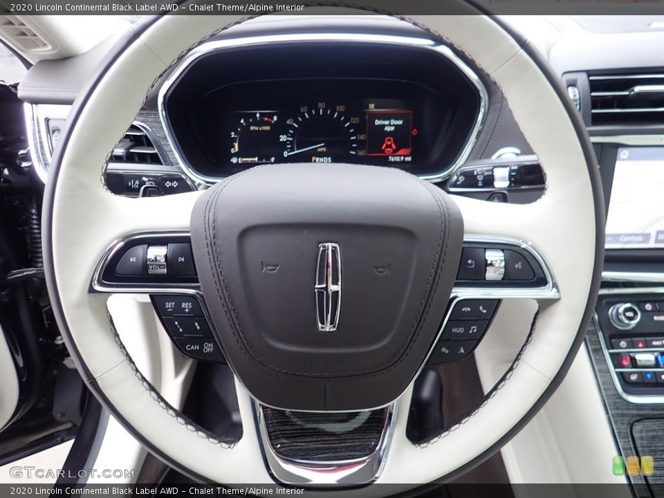 Chalet Theme/Alpine Interior Steering Wheel for the 2020 Lincoln Continental Black Label AWD #141712884