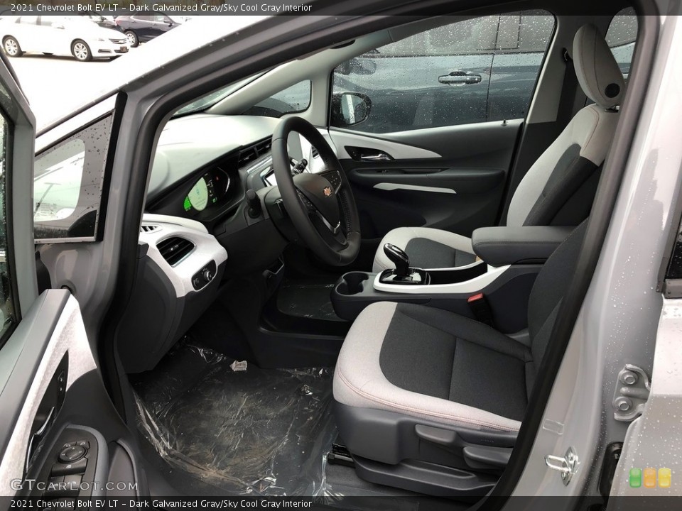 Dark Galvanized Gray/Sky Cool Gray 2021 Chevrolet Bolt EV Interiors