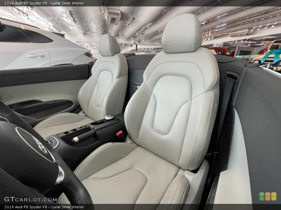 Lunar Silver Interior Front Seat for the 2014 Audi R8 Spyder V8 #141719116
