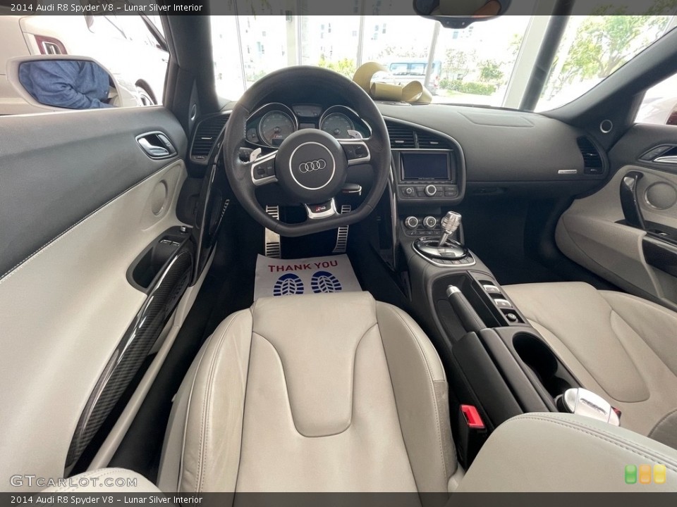 Lunar Silver Interior Dashboard for the 2014 Audi R8 Spyder V8 #141719140