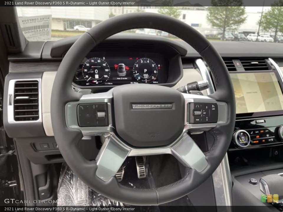 Light Oyster/Ebony Interior Steering Wheel for the 2021 Land Rover Discovery P360 S R-Dynamic #141720307