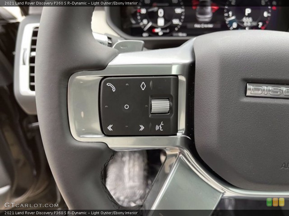 Light Oyster/Ebony Interior Steering Wheel for the 2021 Land Rover Discovery P360 S R-Dynamic #141720325