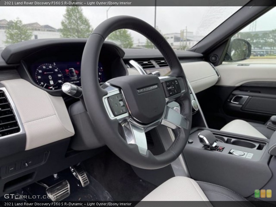 Light Oyster/Ebony Interior Steering Wheel for the 2021 Land Rover Discovery P360 S R-Dynamic #141720483