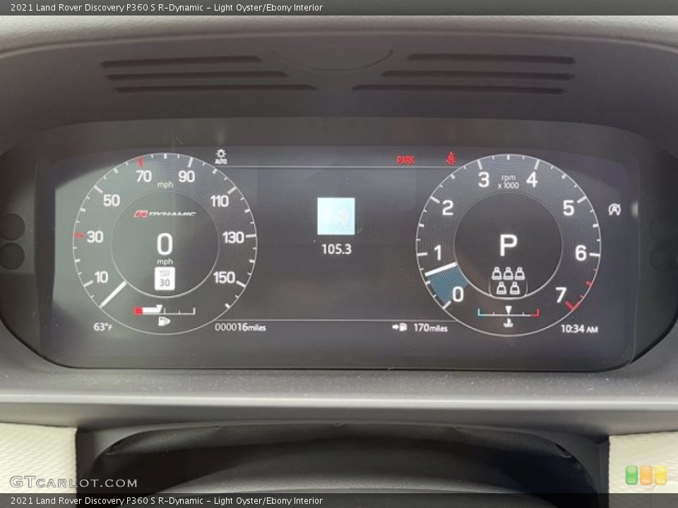 Light Oyster/Ebony Interior Gauges for the 2021 Land Rover Discovery P360 S R-Dynamic #141720491