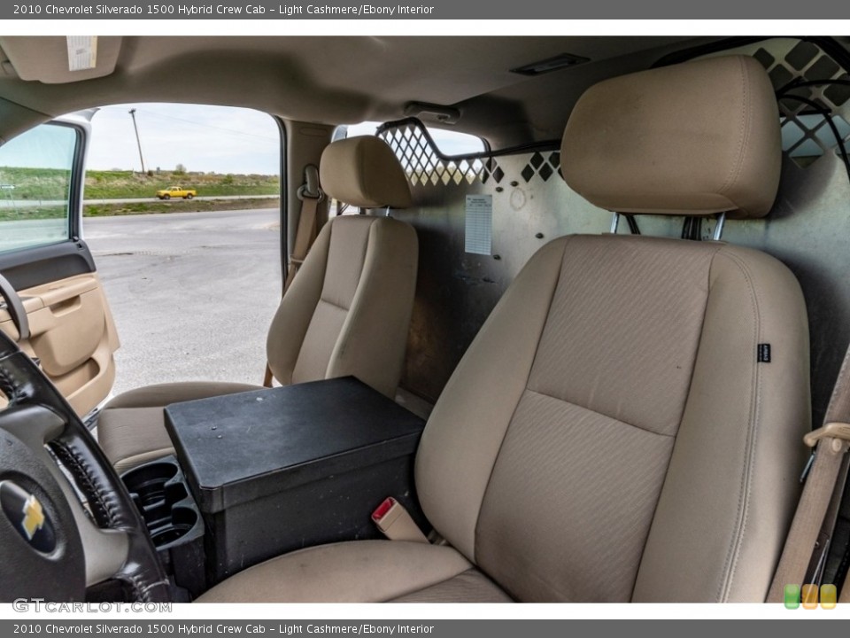 Light Cashmere/Ebony Interior Front Seat for the 2010 Chevrolet Silverado 1500 Hybrid Crew Cab #141721945