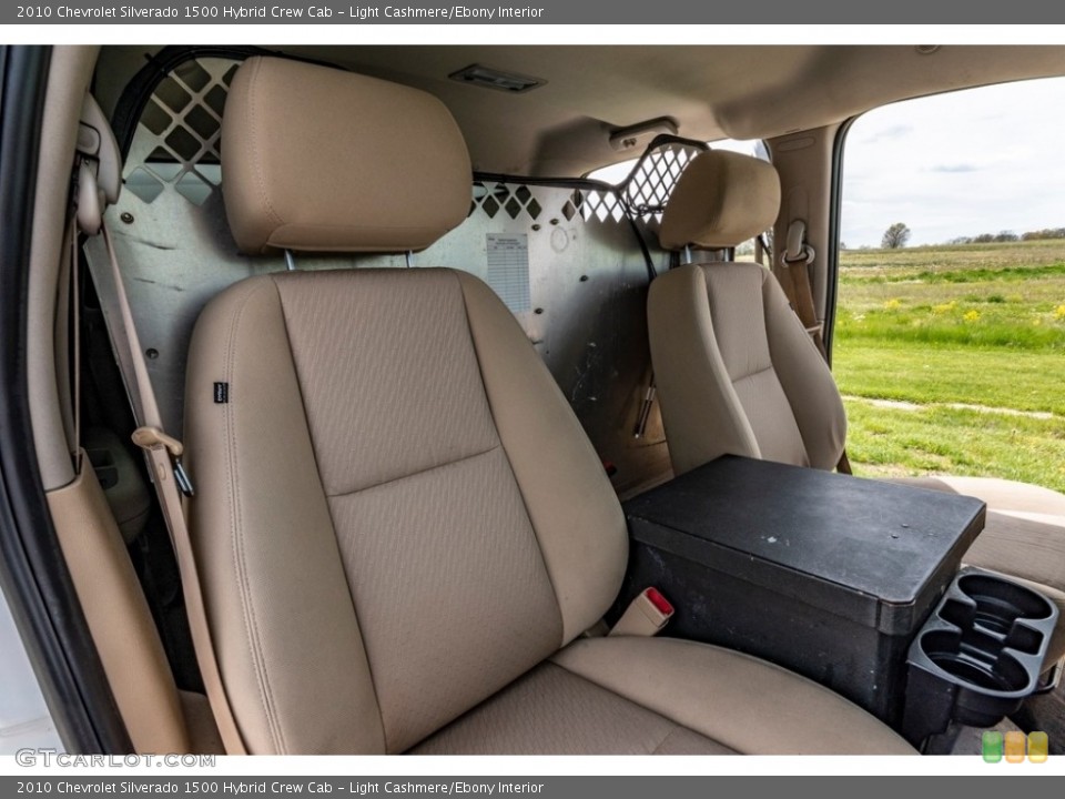 Light Cashmere/Ebony Interior Front Seat for the 2010 Chevrolet Silverado 1500 Hybrid Crew Cab #141722209