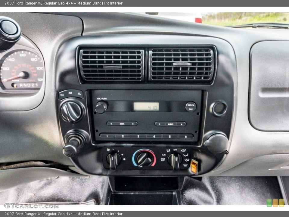 Medium Dark Flint Interior Controls for the 2007 Ford Ranger XL Regular Cab 4x4 #141722692