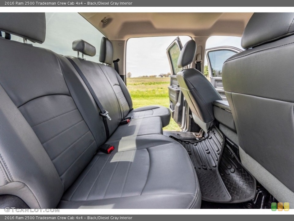 Black/Diesel Gray Interior Rear Seat for the 2016 Ram 2500 Tradesman Crew Cab 4x4 #141722806