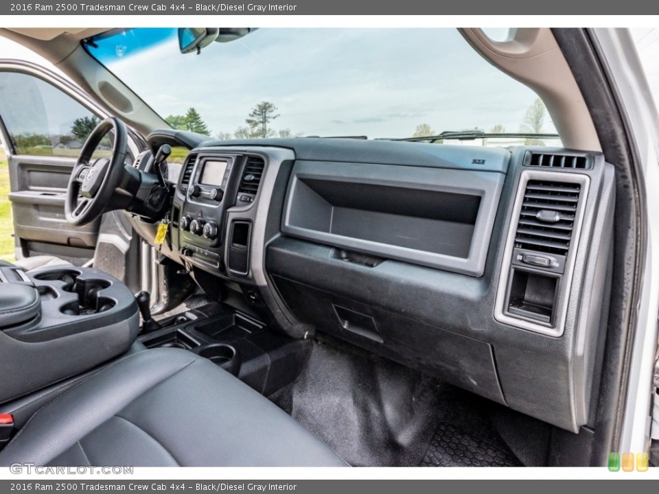 Black/Diesel Gray Interior Dashboard for the 2016 Ram 2500 Tradesman Crew Cab 4x4 #141722827