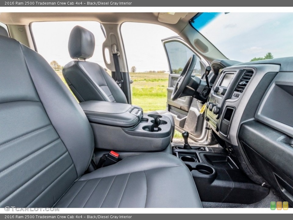 Black/Diesel Gray Interior Front Seat for the 2016 Ram 2500 Tradesman Crew Cab 4x4 #141722836