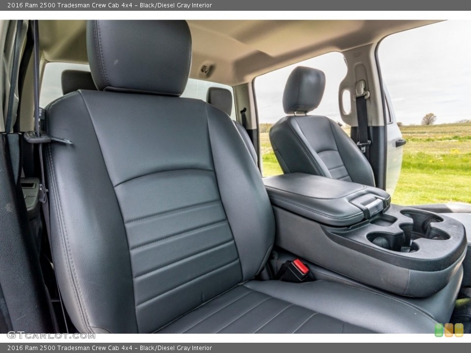 Black/Diesel Gray Interior Front Seat for the 2016 Ram 2500 Tradesman Crew Cab 4x4 #141722845