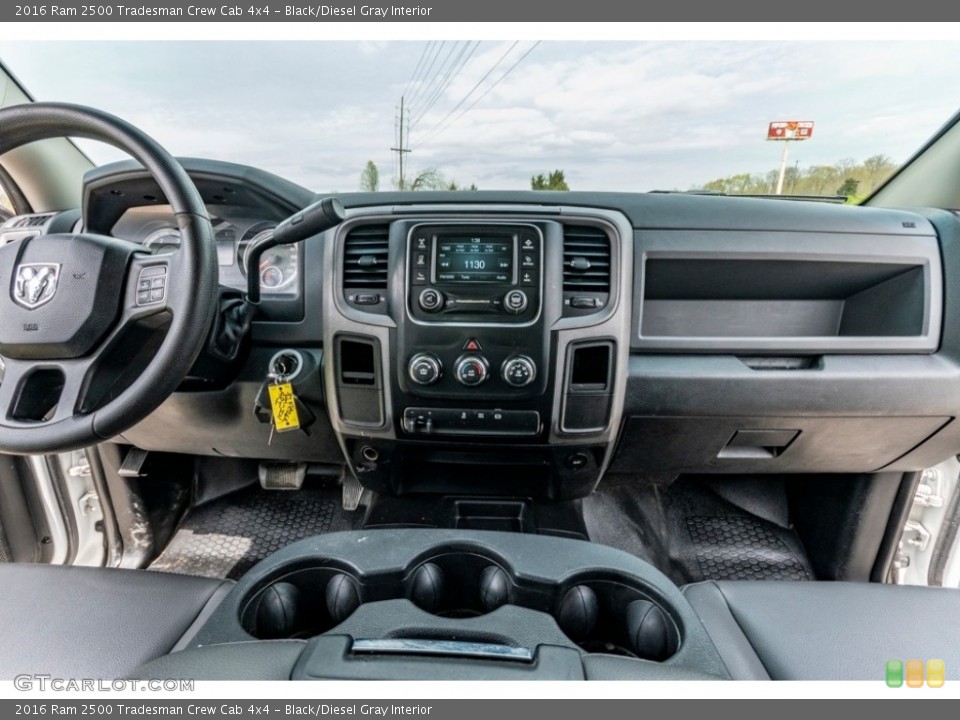 Black/Diesel Gray Interior Dashboard for the 2016 Ram 2500 Tradesman Crew Cab 4x4 #141722851