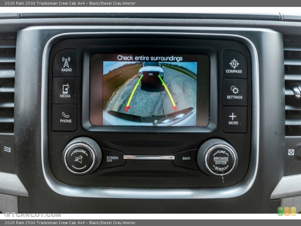 Black/Diesel Gray Interior Controls for the 2016 Ram 2500 Tradesman Crew Cab 4x4 #141722878