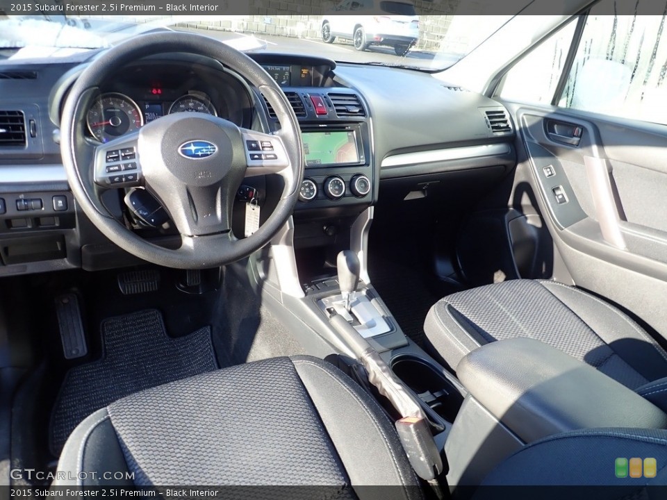 Black Interior Front Seat for the 2015 Subaru Forester 2.5i Premium #141723687