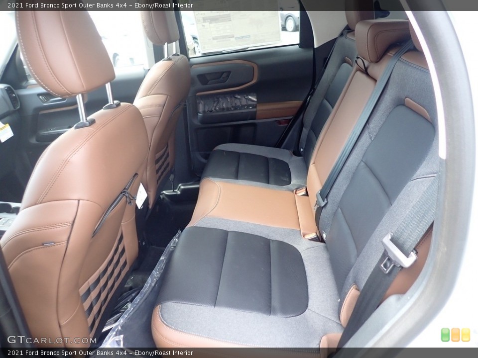 Ebony/Roast Interior Rear Seat for the 2021 Ford Bronco Sport Outer Banks 4x4 #141724934