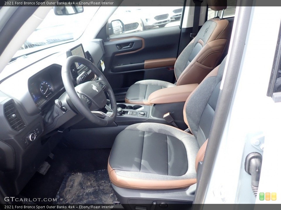 Ebony/Roast Interior Front Seat for the 2021 Ford Bronco Sport Outer Banks 4x4 #141724979