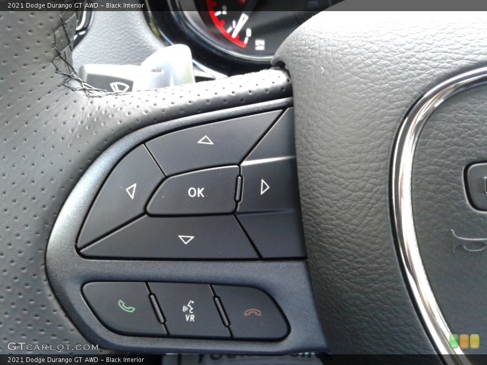 Black Interior Steering Wheel for the 2021 Dodge Durango GT AWD #141729041