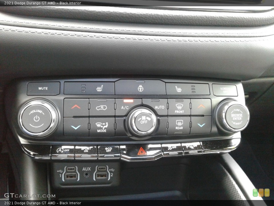 Black Interior Controls for the 2021 Dodge Durango GT AWD #141729239