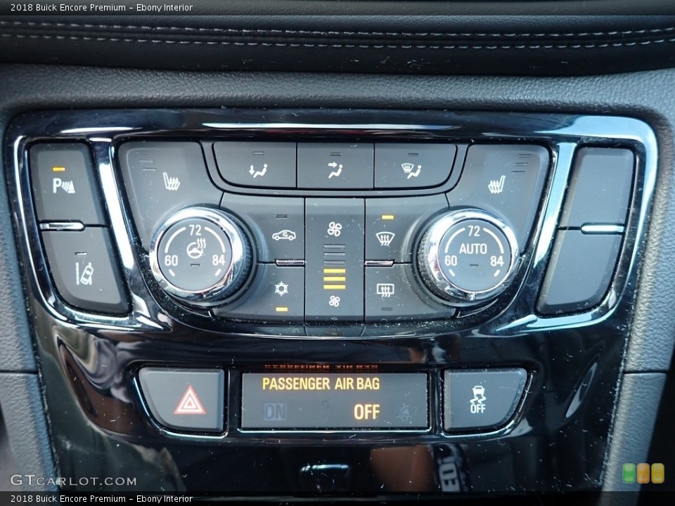 Ebony Interior Controls for the 2018 Buick Encore Premium #141730751
