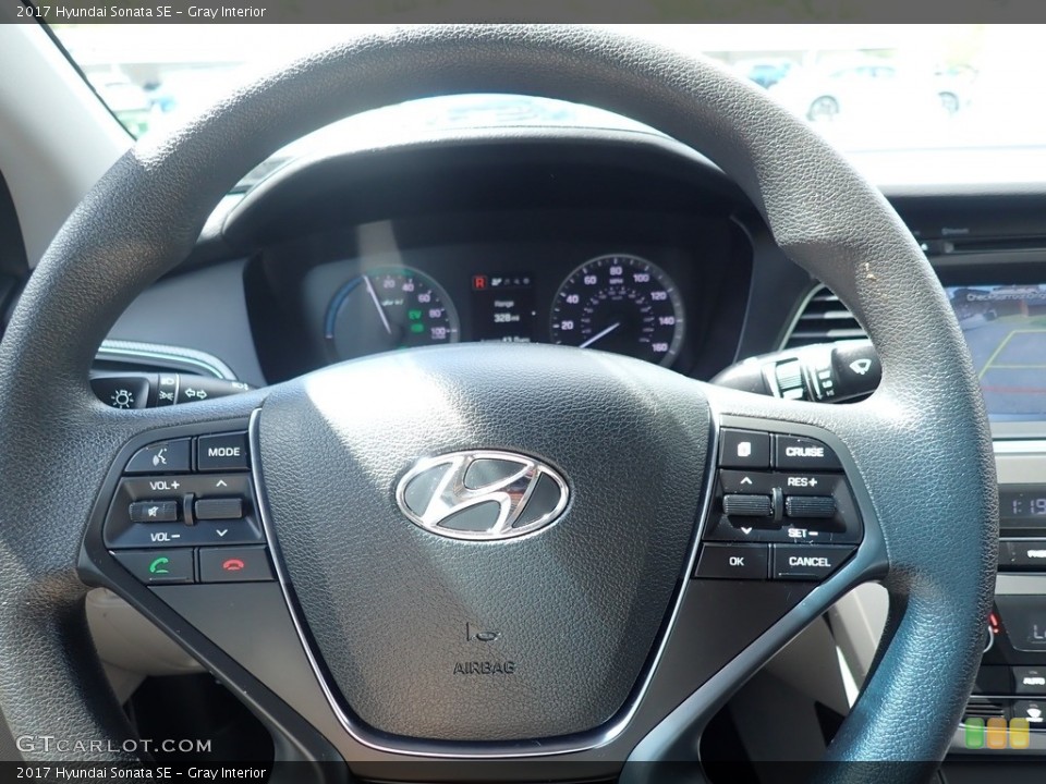 Gray Interior Steering Wheel for the 2017 Hyundai Sonata SE #141731099
