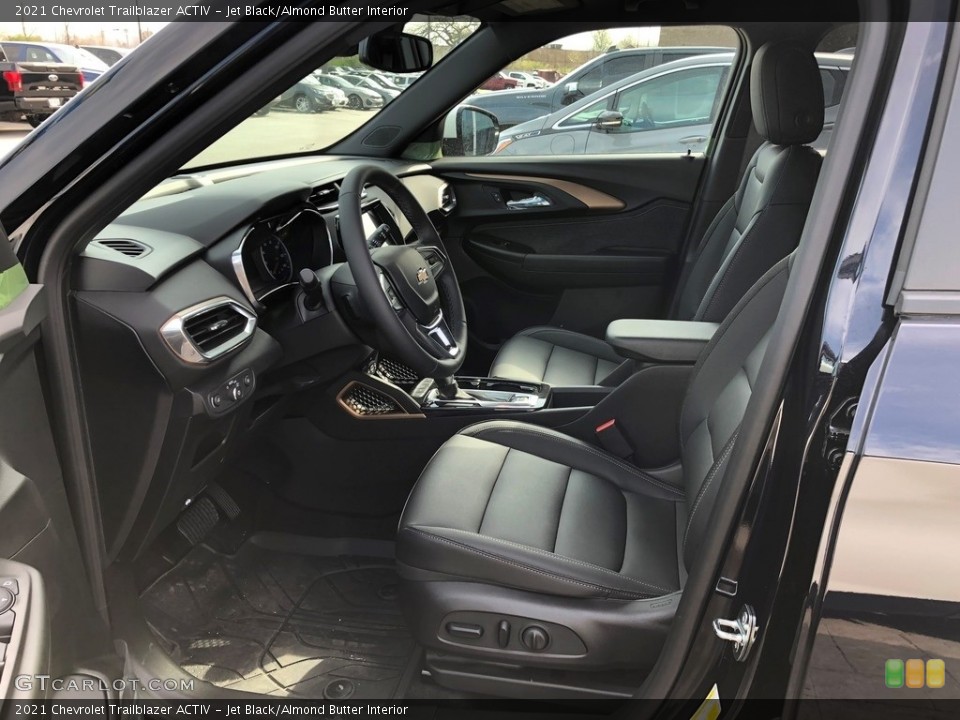 Jet Black/Almond Butter Interior Front Seat for the 2021 Chevrolet Trailblazer ACTIV #141732194