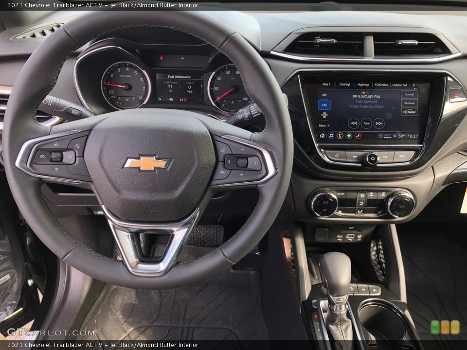 Jet Black/Almond Butter Interior Dashboard for the 2021 Chevrolet Trailblazer ACTIV #141732230