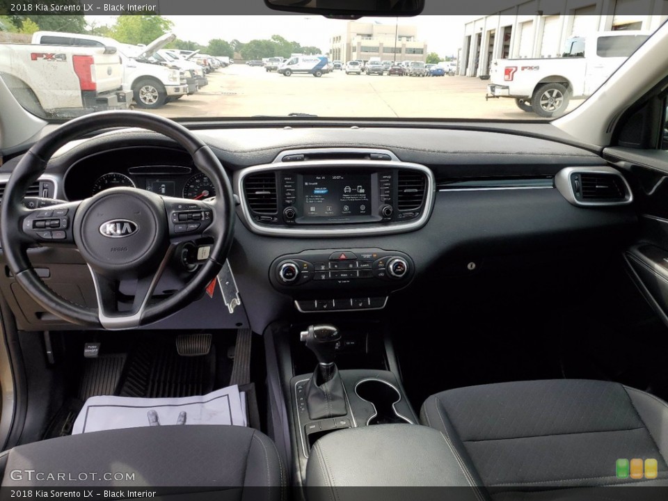 Black Interior Dashboard for the 2018 Kia Sorento LX #141734954