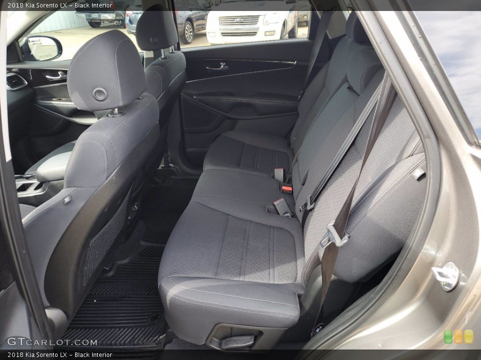 Black Interior Rear Seat for the 2018 Kia Sorento LX #141734957