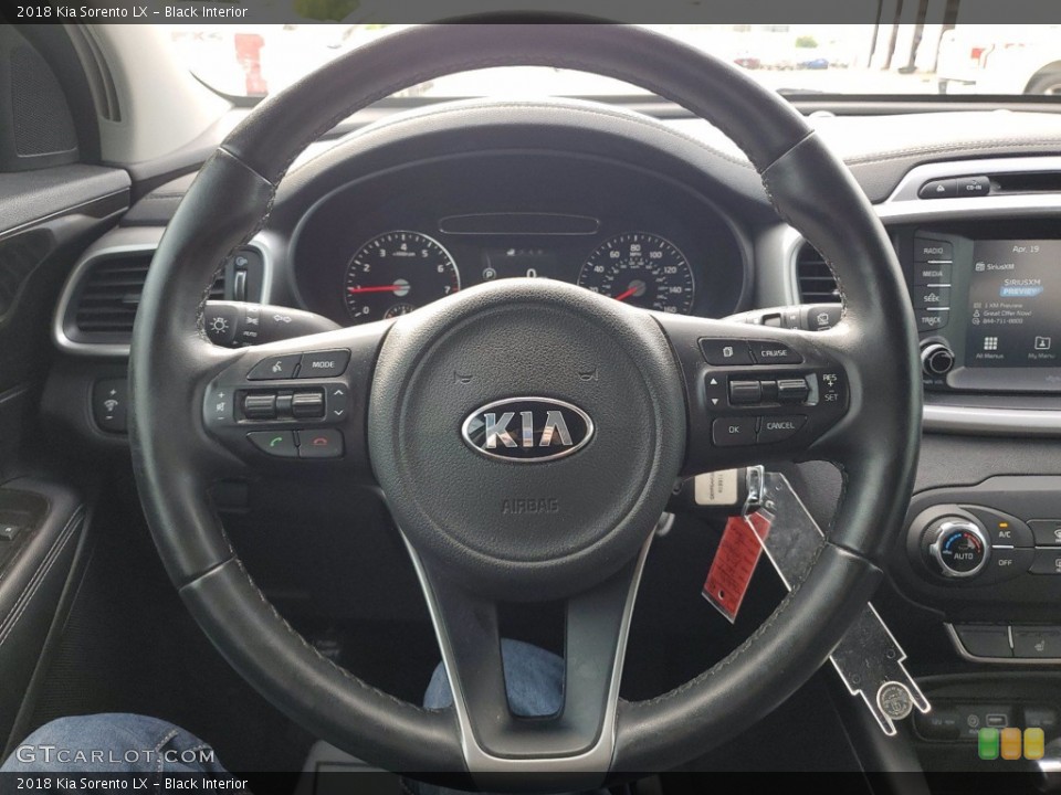 Black Interior Steering Wheel for the 2018 Kia Sorento LX #141734984