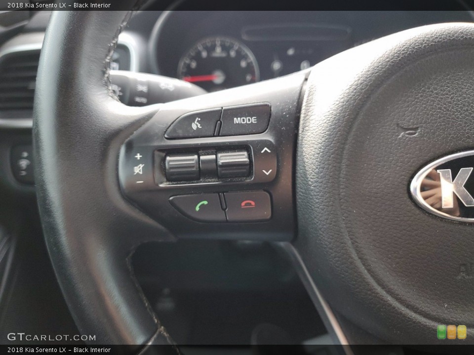 Black Interior Steering Wheel for the 2018 Kia Sorento LX #141734987