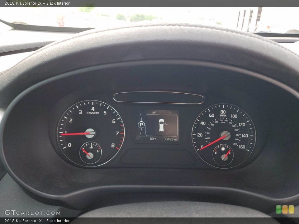 Black Interior Gauges for the 2018 Kia Sorento LX #141735026