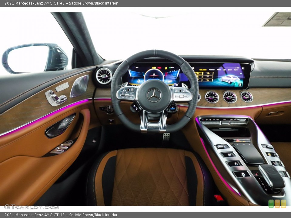 Saddle Brown/Black 2021 Mercedes-Benz AMG GT Interiors