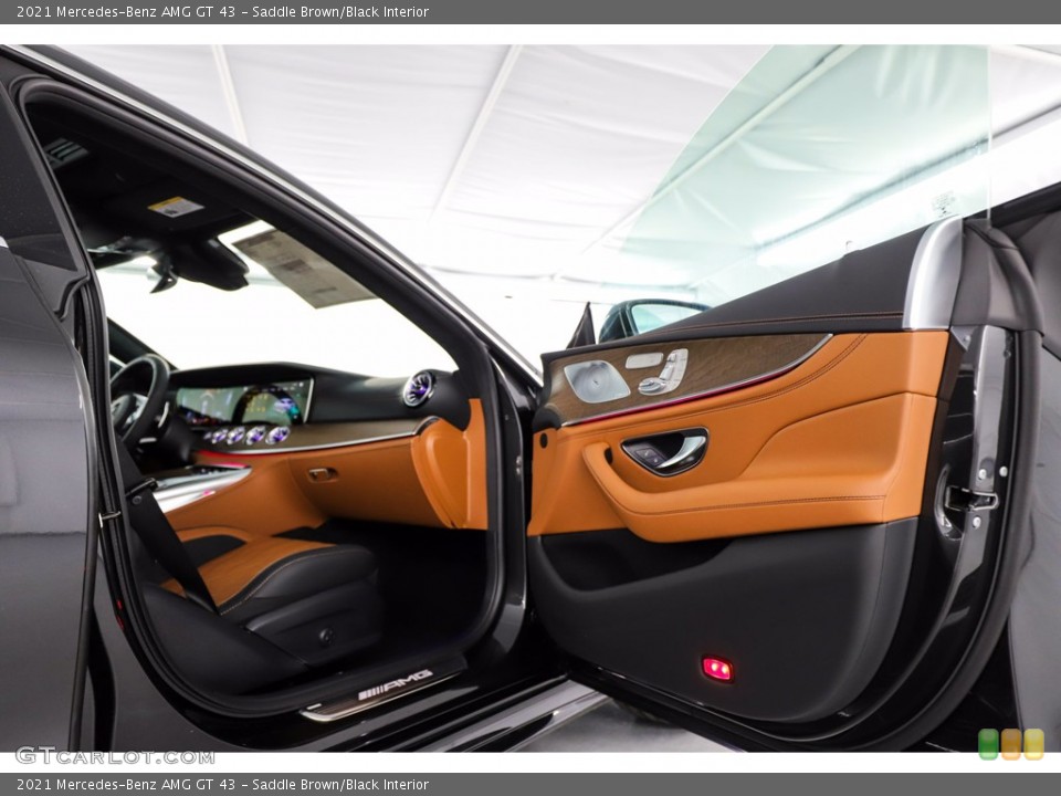Saddle Brown/Black Interior Door Panel for the 2021 Mercedes-Benz AMG GT 43 #141740532